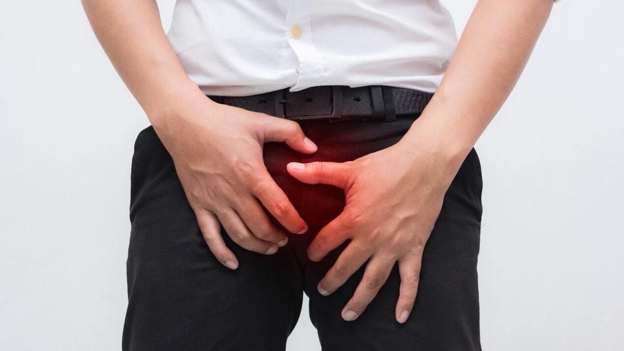Prostatitli cinsel organlarda ağrı
